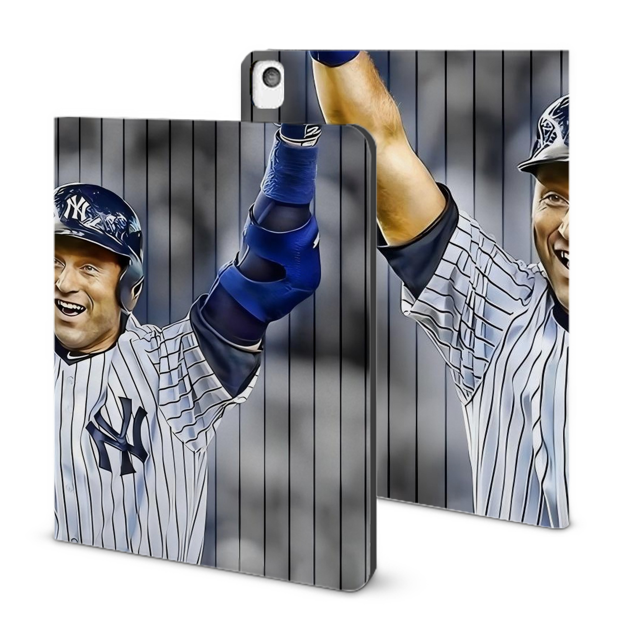 Derek Jeter 45 IPad Book-Style Case With Pencil Slot – Slim PU & TPU Cover – Full Protection, Precise Fit, Water & Scratch Resistant